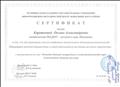 Сертификат в районном методическом объединении воспитателей .2018